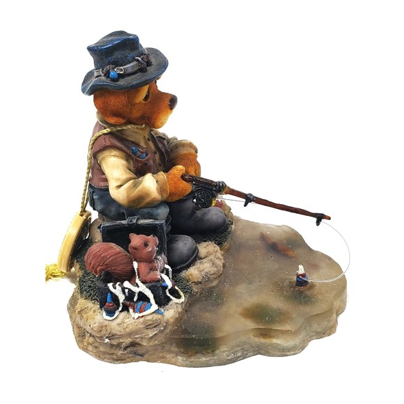 Vintage Barkley Crossing #BC78608 "Some Days Are Just Great" 1996 Bear Fishing - Picture 2 of 6